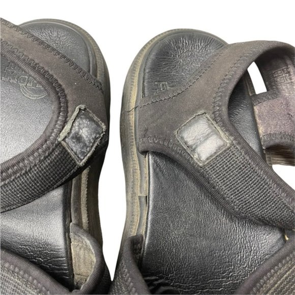 Dr. Martens Airwair Black Fabric/Leather Platform Sandals Unisex 9M/10WPre-Owned - Picture 6 of 12